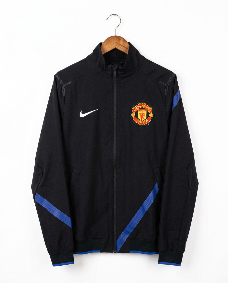 Size S — 2010–11 Nike Manchester United Player Issue Soft Shell Jacket (Black/Purple)