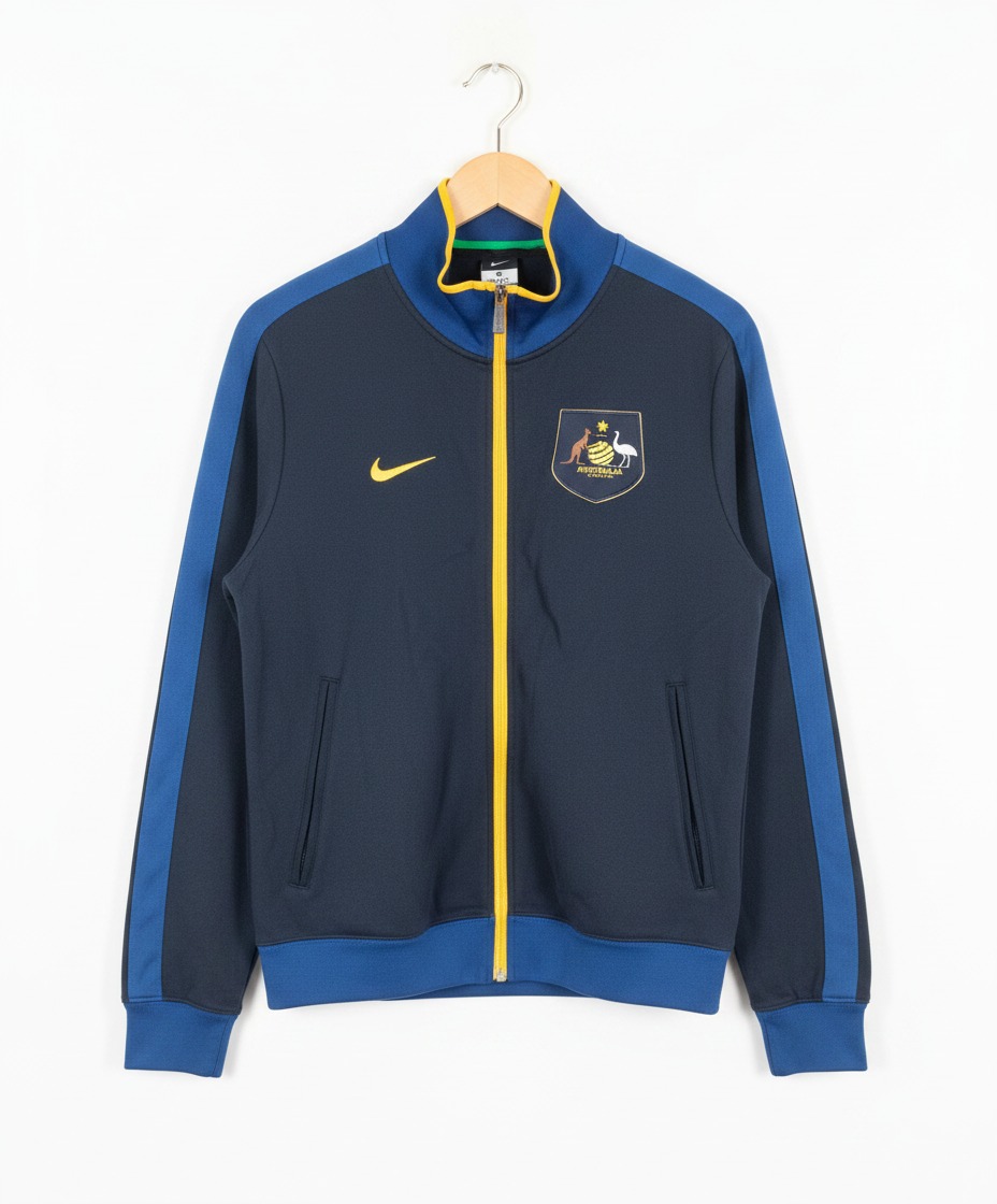 Size M — 2011 Nike Australia Socceroos Track Jacket Navy/Gold