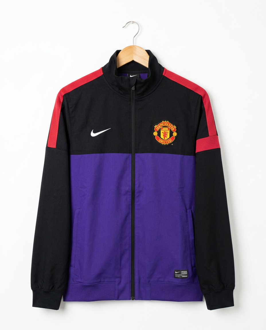Size M — 2012–13 Nike Manchester United Track Jacket (Black/Purple)
