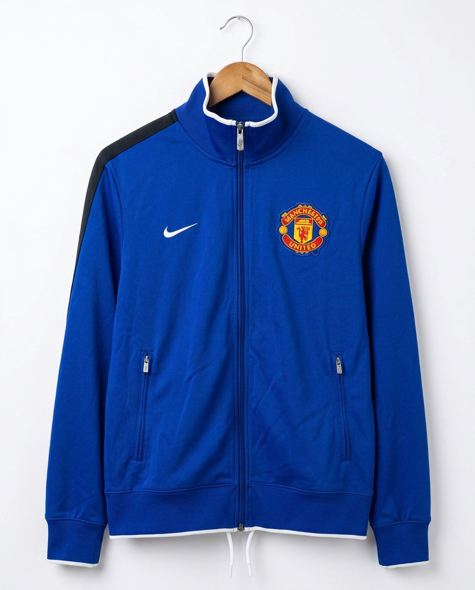 Size L — 2012–13 Nike Manchester United Away Track Jacket (Royal Blue)