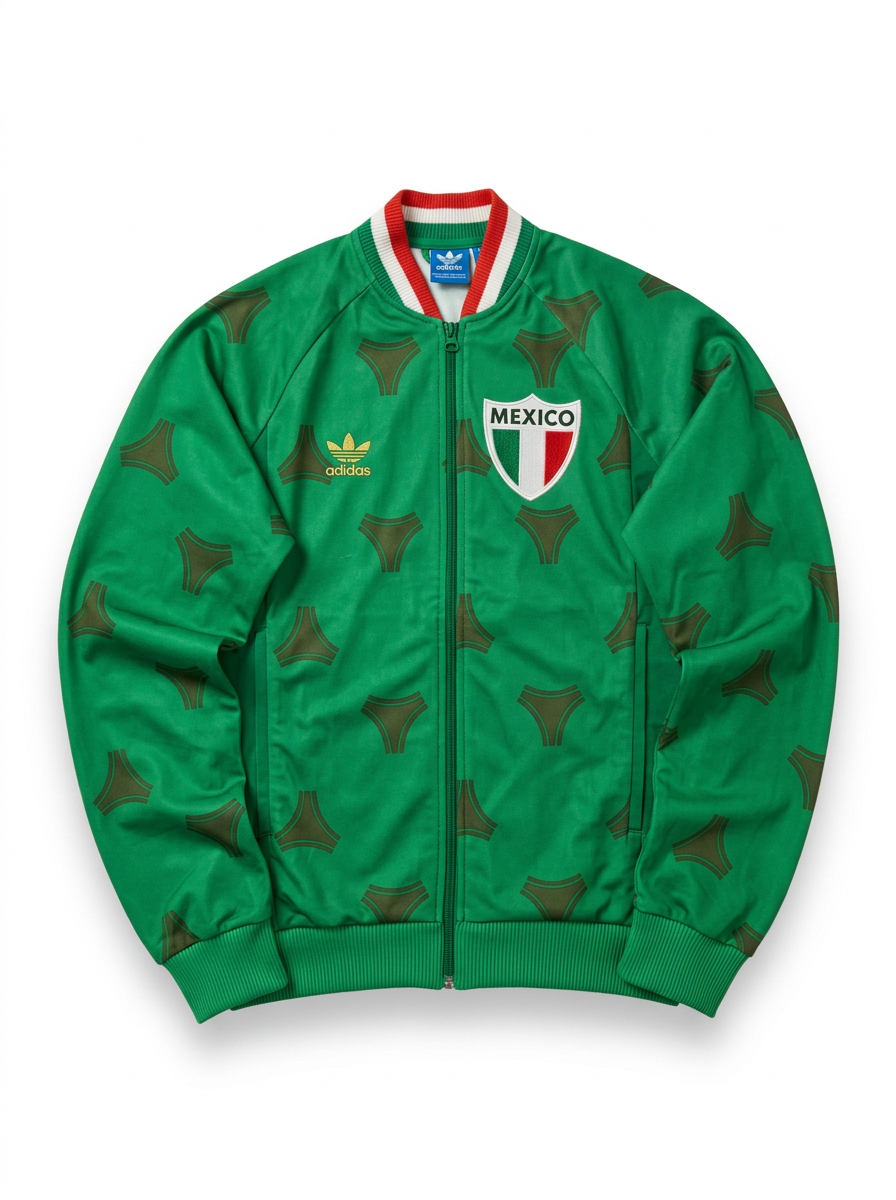Size M — Adidas Originals Mexico Track Jacket (2010s) Green