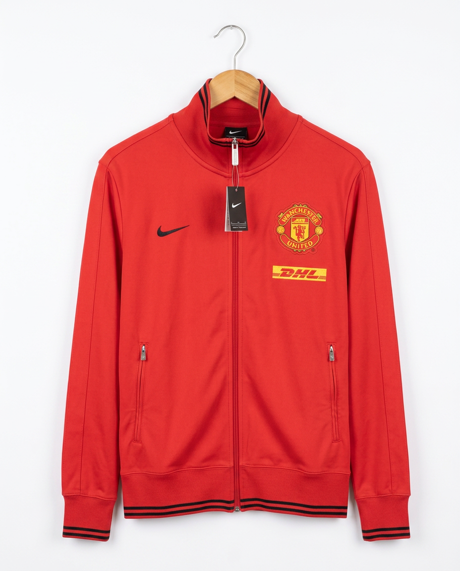 Size M — 2012–13 Nike Manchester United DHL Player Issue Track Jacket (NWT)