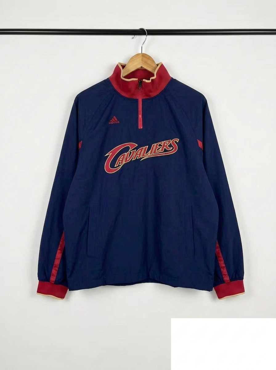 Size L — Vintage Adidas Cleveland Cavaliers 1/4 Zip Pullover Jacket NBA