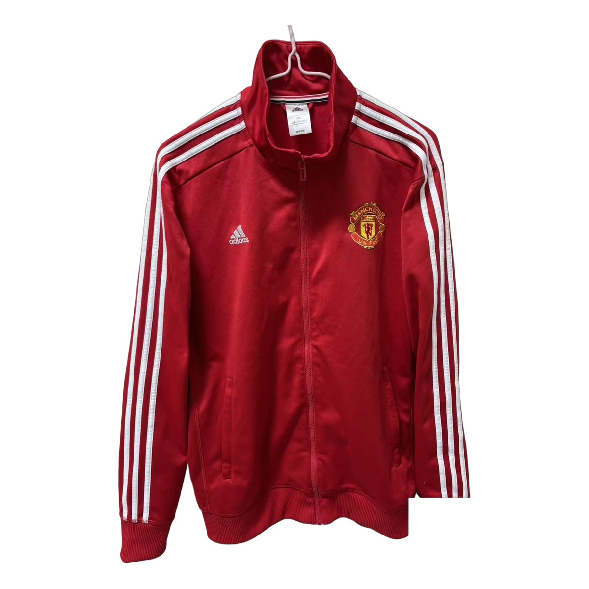Size 2XL — Vintage Adidas Manchester United Track Jacket (2015–16) Red