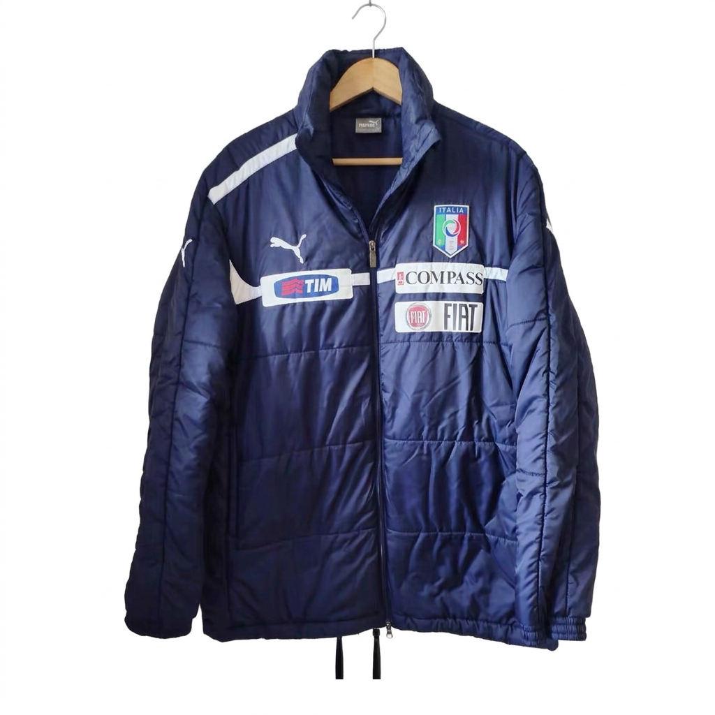 Size L — Vintage 2006–08 Puma Italy Player Issue Padded Bench Jacket