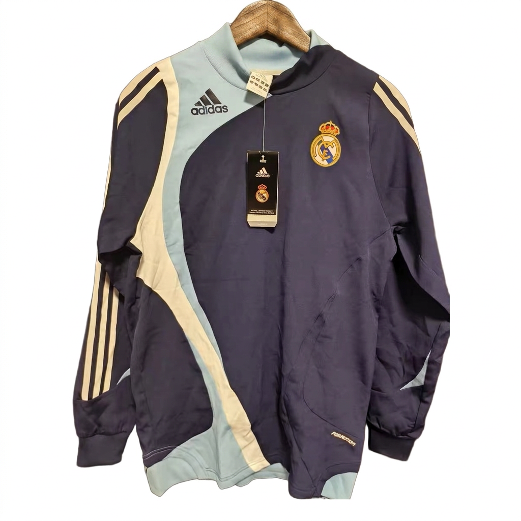 Size S — 2007–08 Adidas Real Madrid Formotion Long Sleeve Training Top Navy