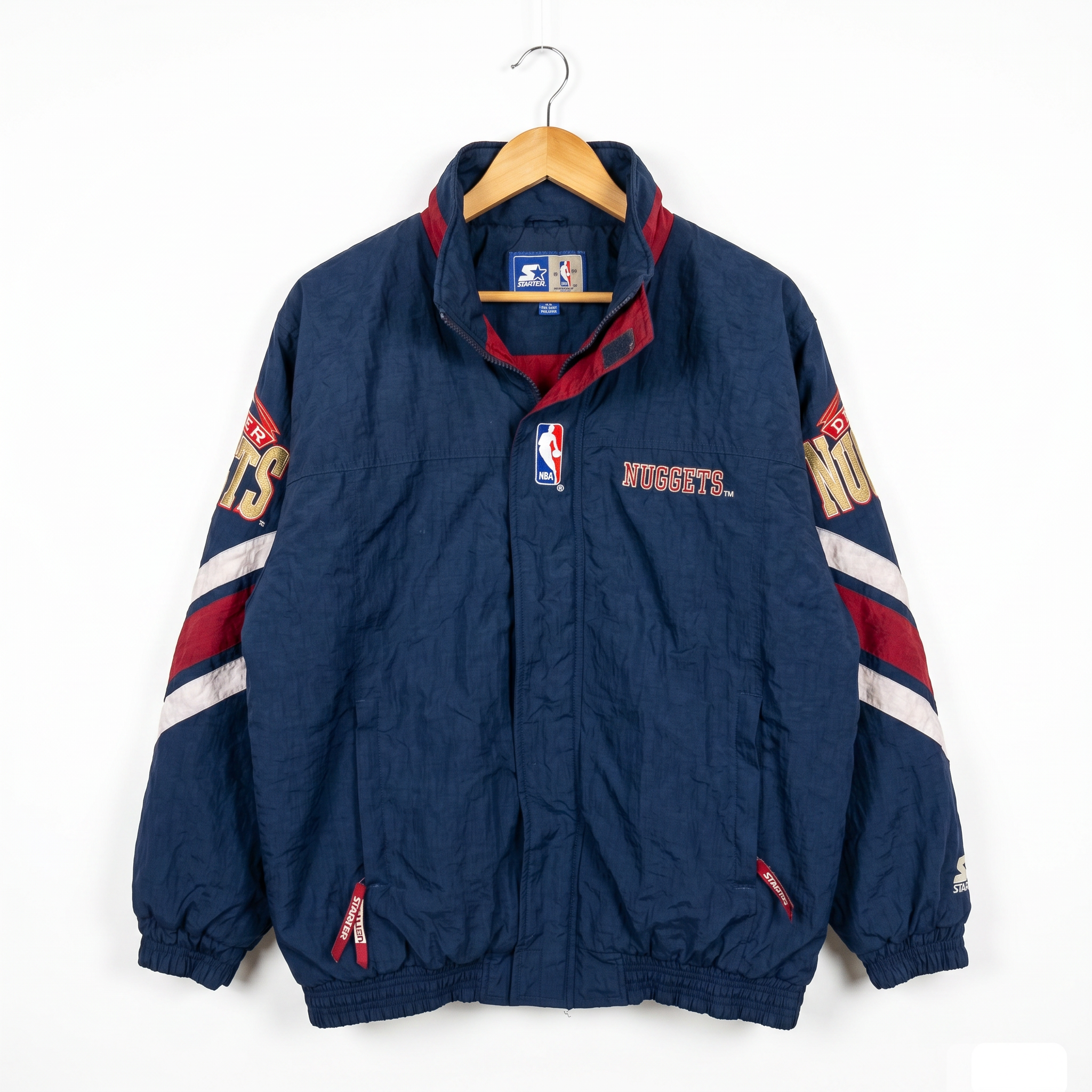 Size XL — Vintage 1990s Denver Nuggets Starter NBA Embroidered Jacket