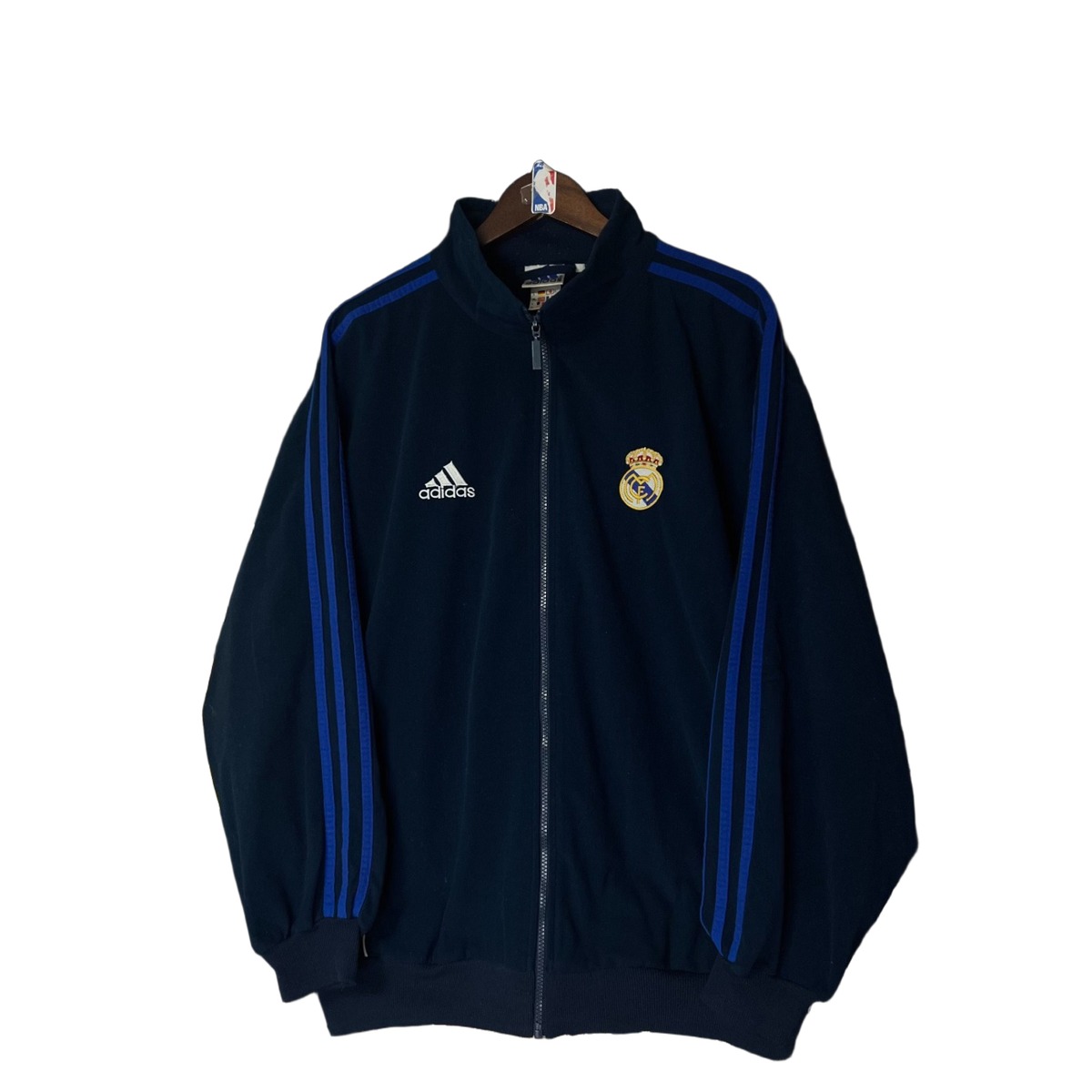 Size XXL — 2003–04 Adidas Real Madrid Track Jacket Navy Blue