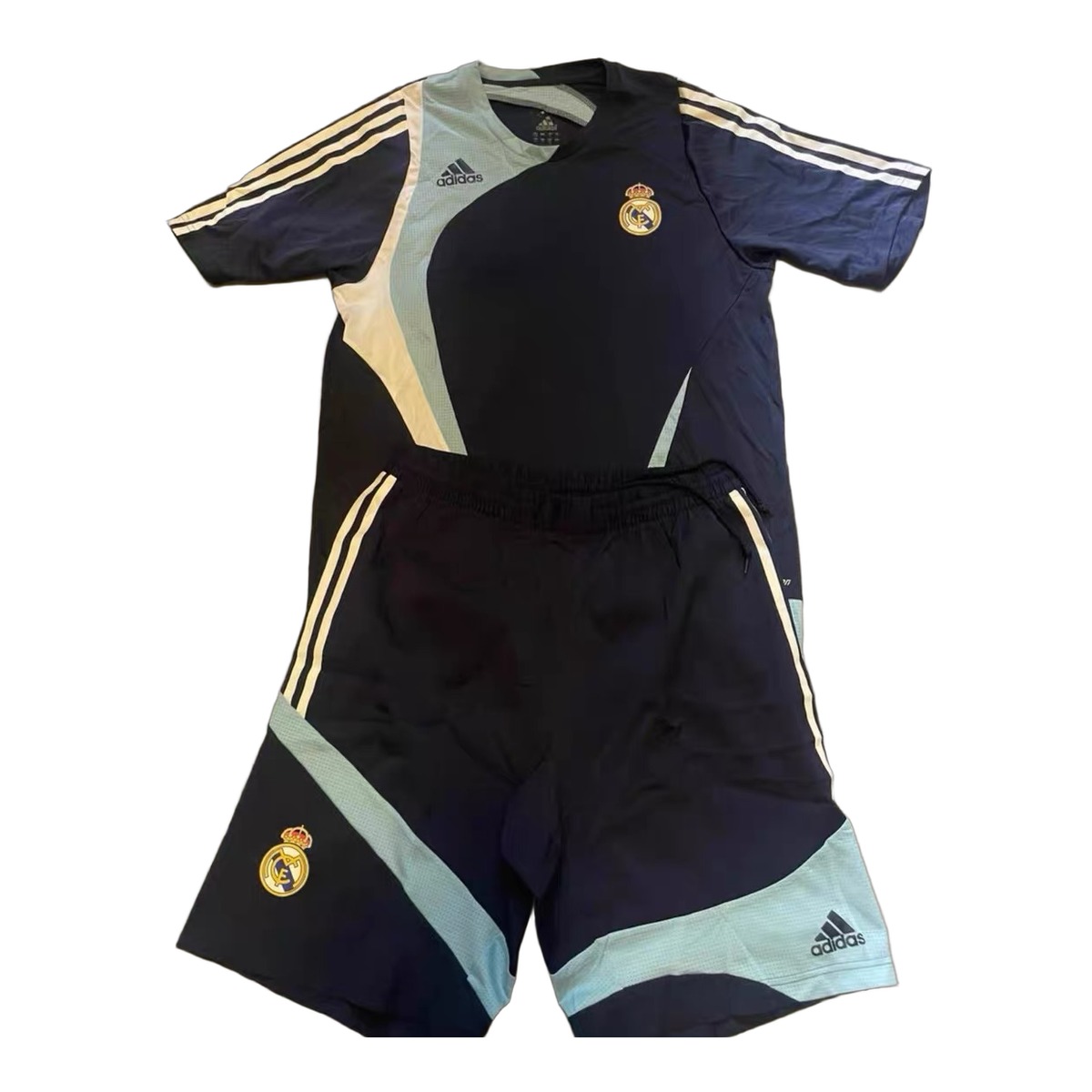 Size L — 2007–08 Adidas Real Madrid Formotion Training Set Navy Blue