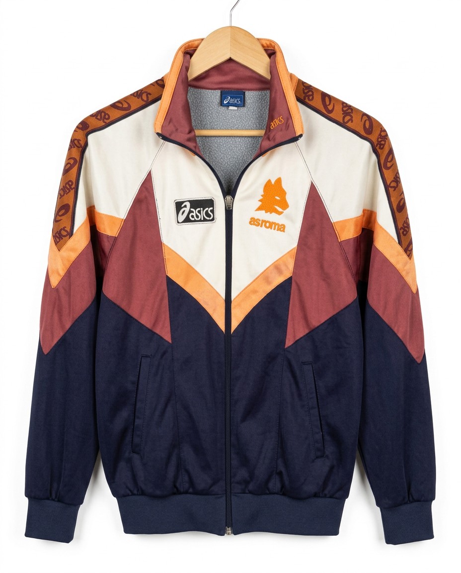 Size S — Vintage 1996–97 ASICS AS Roma Track Jacket