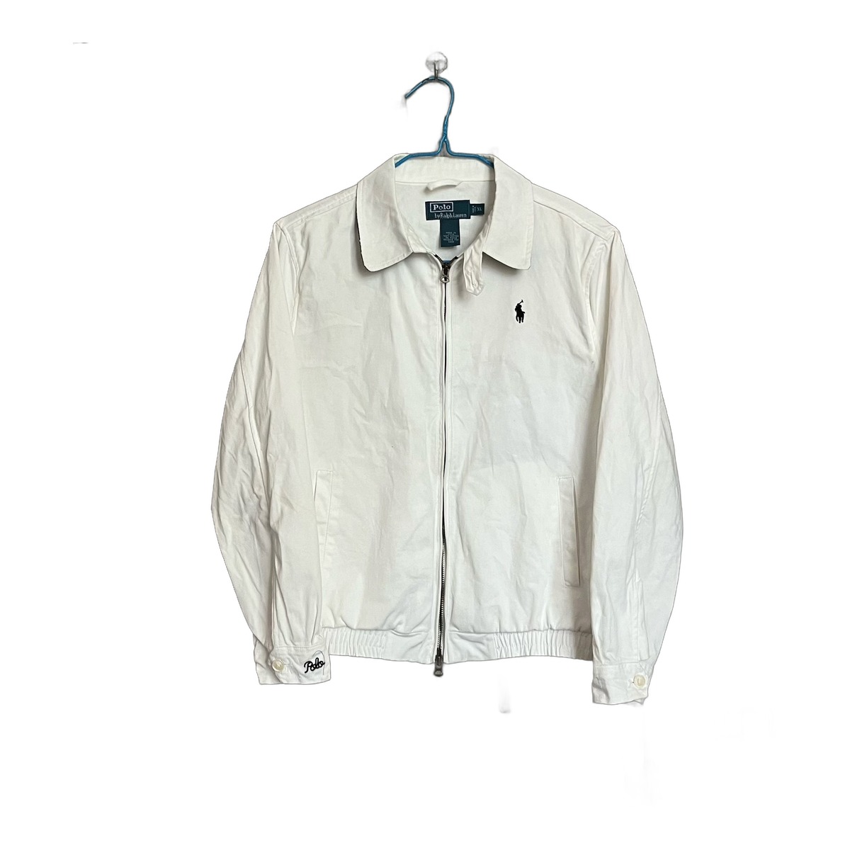 Vintage Polo Ralph Lauren White Harrington Jacket XL