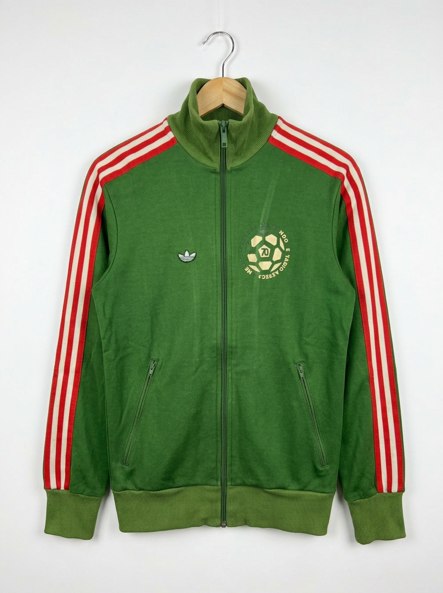 Size XS — 2005 Adidas Originals Mexico 70 World Cup Track Jacket Green Red