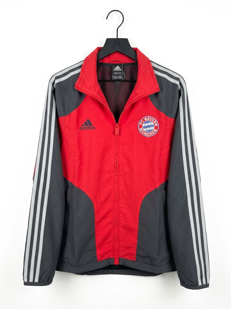 Size M — Vintage Adidas FC Bayern München Full Tracksuit Red Black Football Soccer