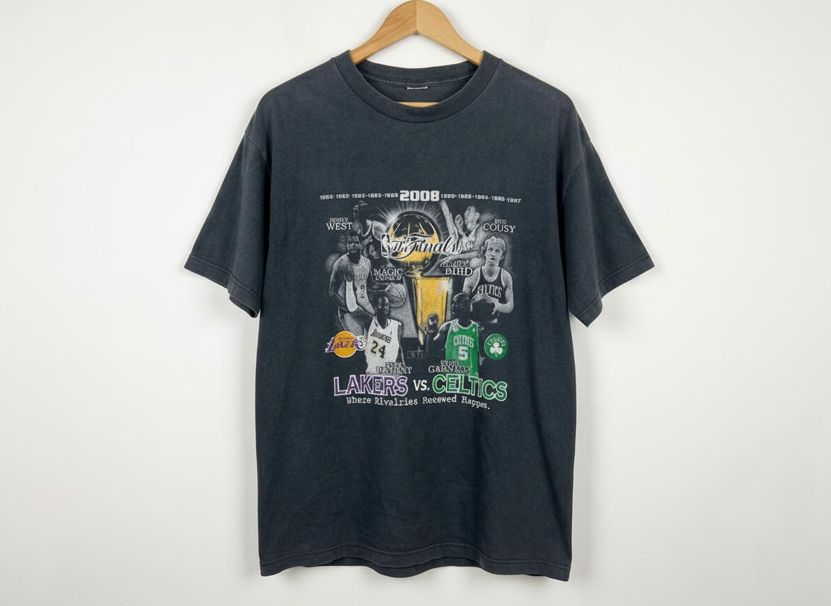 Vintage 2008 NBA Finals Lakers vs Celtics Rivalry T-Shirt