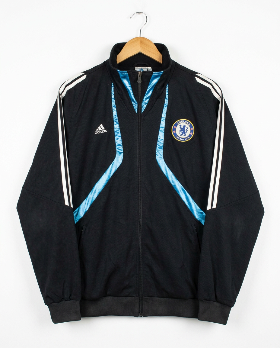 Size XXL — Vintage Adidas Chelsea FC Track Jacket – Black/Blue