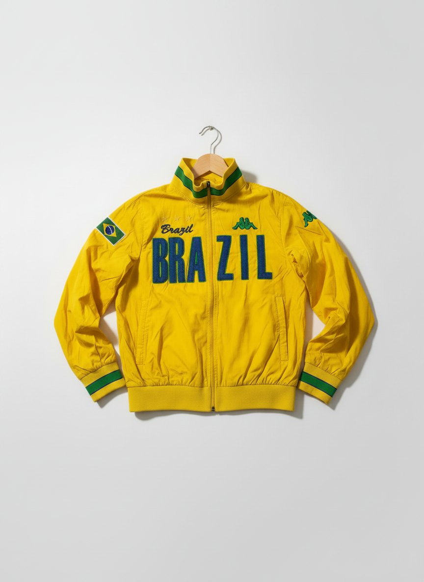 Size L — Vintage Kappa Brazil Track Jacket Y2K