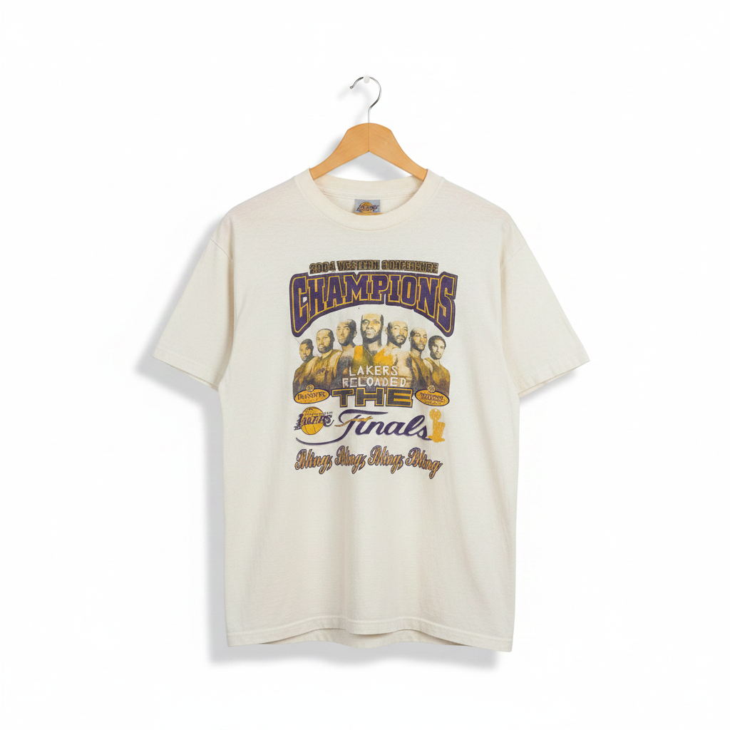 Vintage 2004 Los Angeles Lakers Western Conference Champions Tee