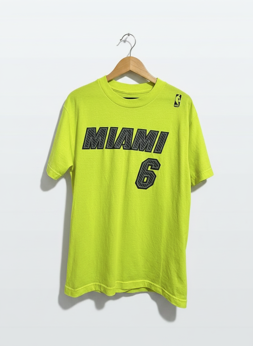 Size M — LeBron James Miami Heat #6 Neon Graphic T-Shirt
