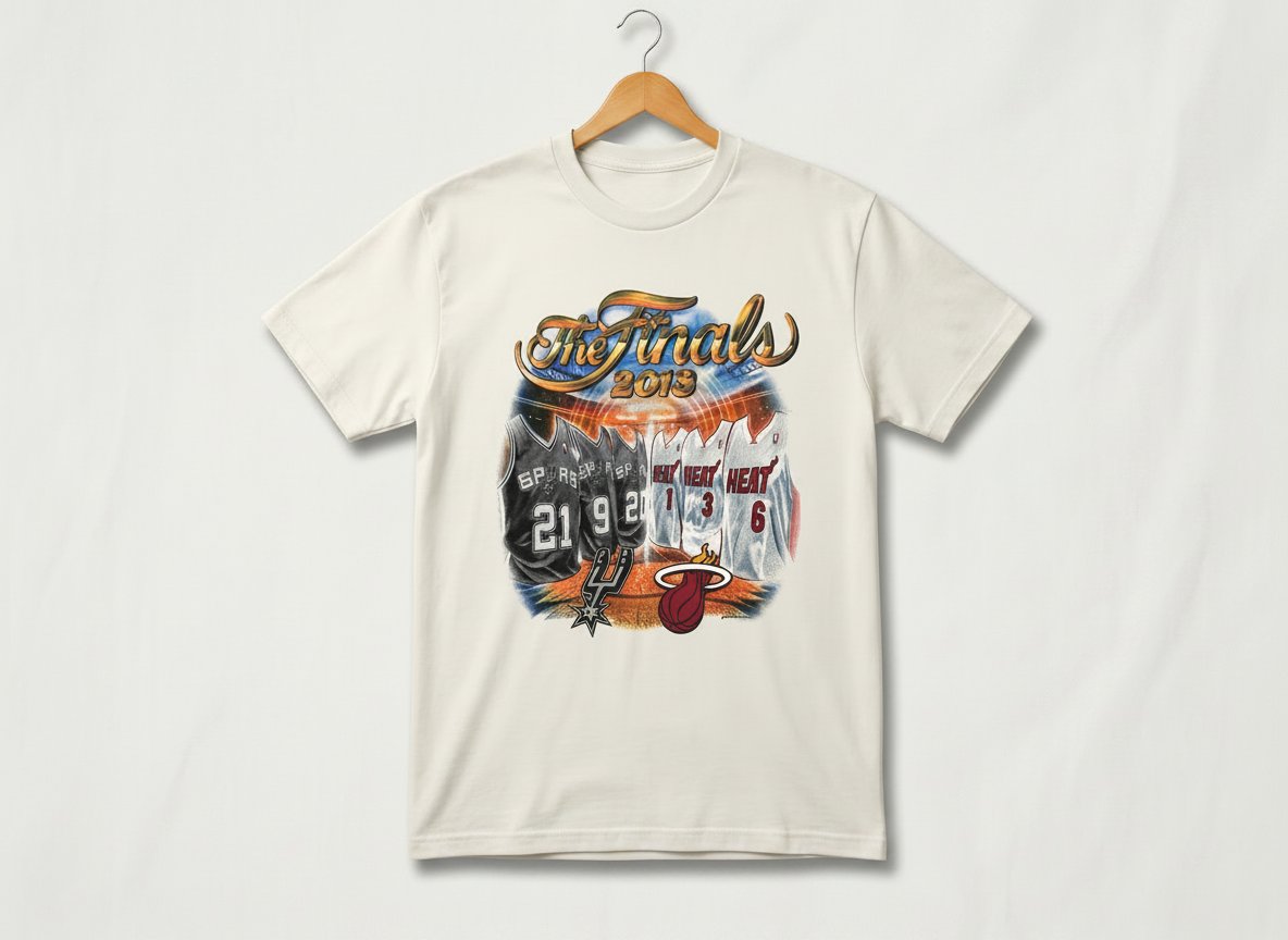 Size XL — Vintage 2013 NBA Finals Spurs vs Heat Tee