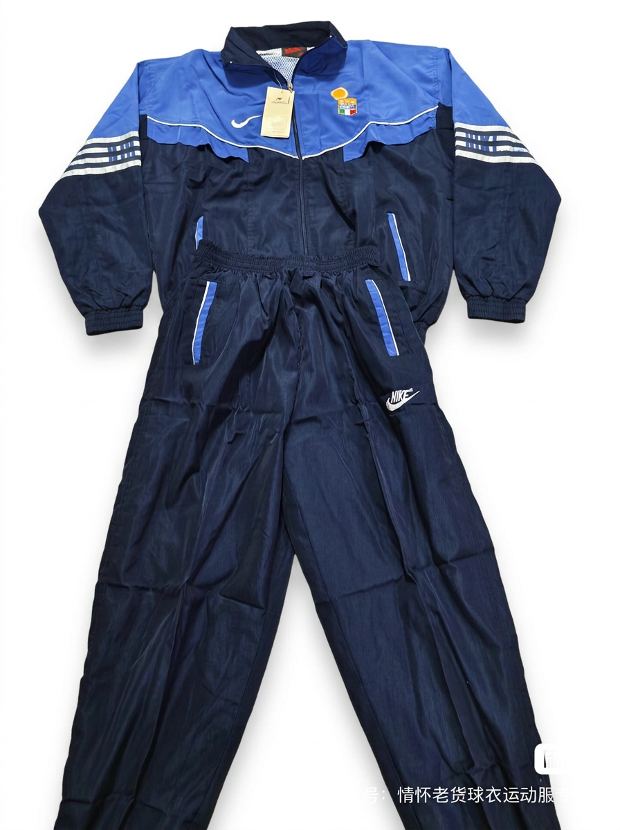 Size XXL — Nike Vintage Windbreaker Tracksuit Set Blue Full Zip Jacket & Pants NWT