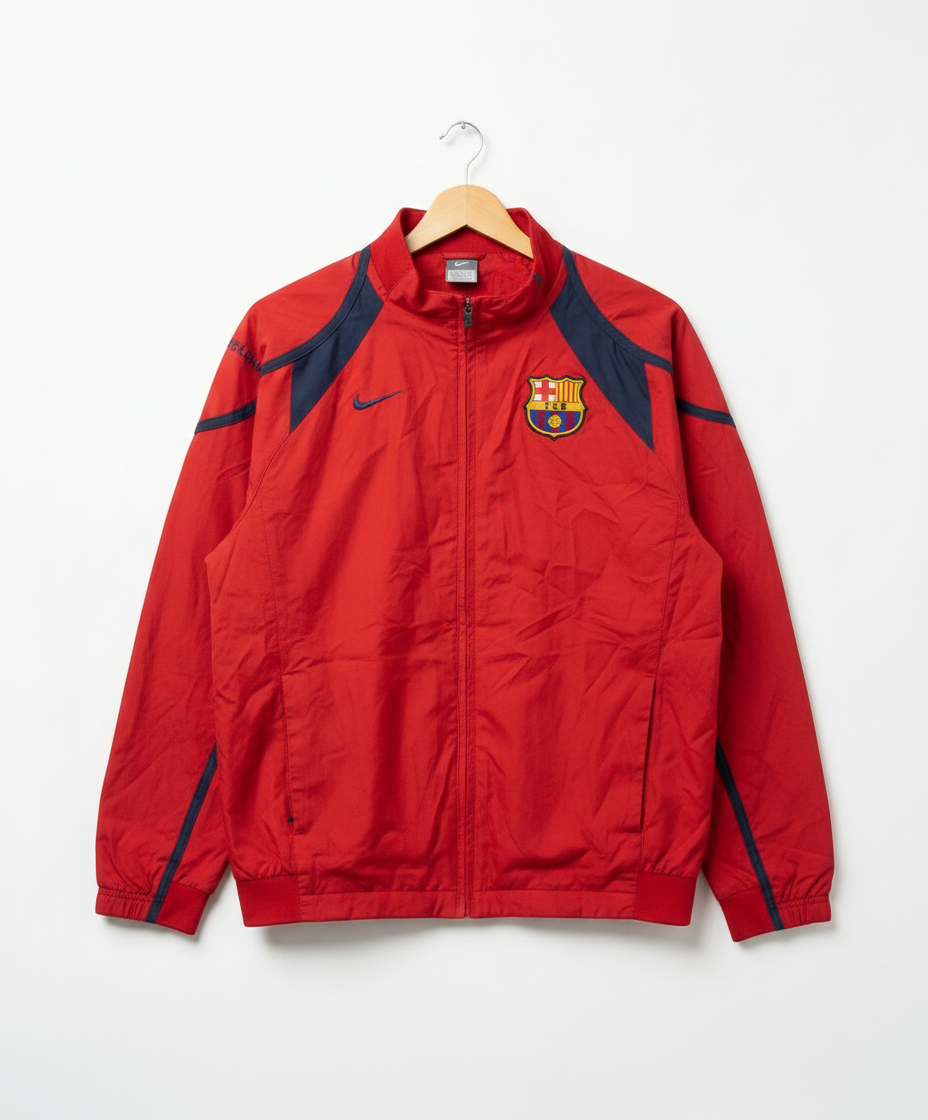 Size XL — Nike FC Barcelona Vintage Track Jacket (2002–2004)