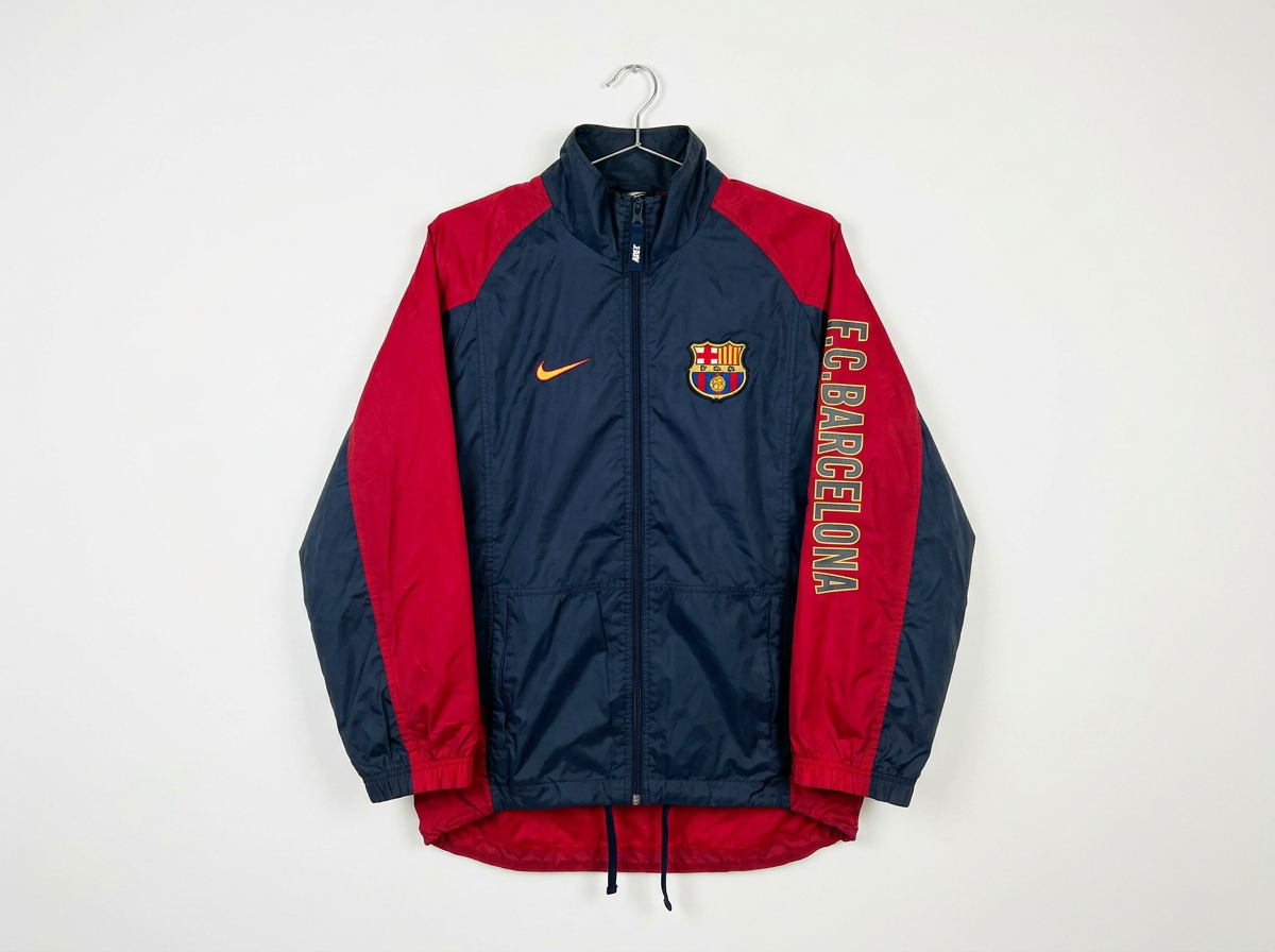 Size S — Vintage Nike FC Barcelona Windbreaker Jacket