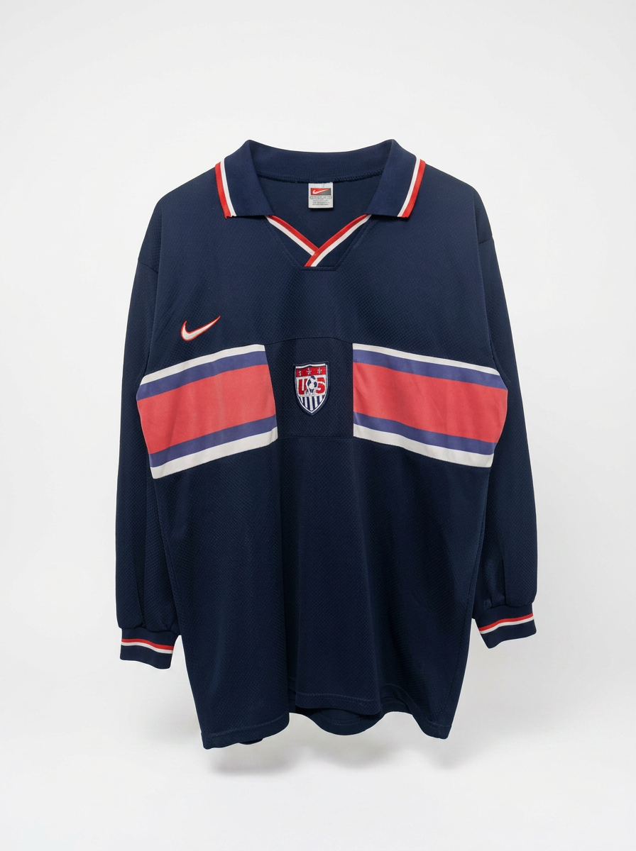 Nike USA Soccer Away Long Sleeve Jersey 1995/96 — Number 7