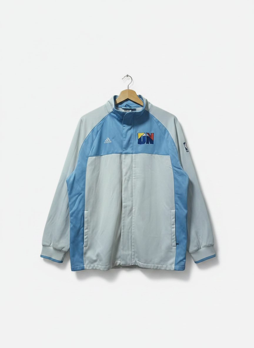 Size 48 — Vintage Adidas Denver Nuggets NBA Authentics Warm-Up Jacket