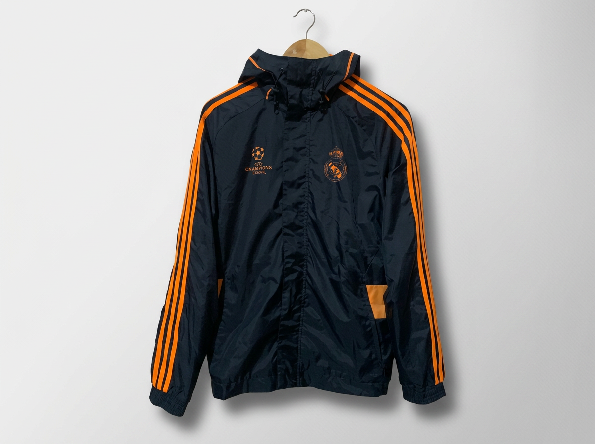 Size Small — Vintage Adidas Real Madrid UEFA Champions League Climaproof Jacket (2013-14)