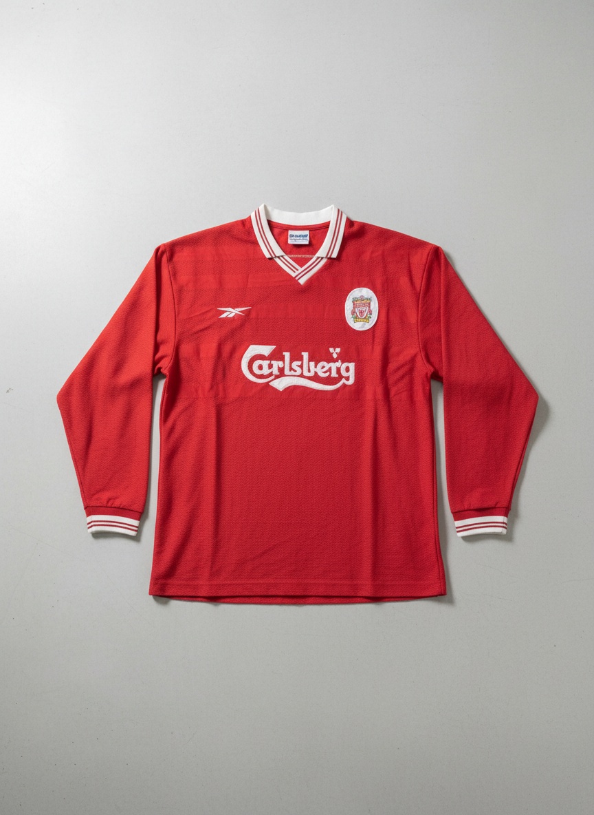 Size XL (42/44) — Reebok Liverpool FC Long Sleeve Home Jersey (1998–2000)