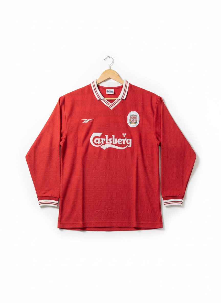 Size XL (42/44) — Reebok Liverpool FC Long Sleeve Home Jersey (1998–2000)