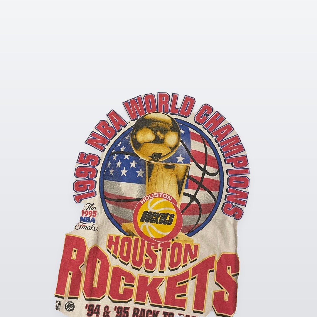 Vintage 1995 Houston Rockets NBA World Champions Tee