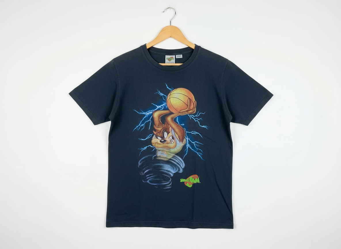 Size XS — Vintage Space Jam Taz Basketball Tee