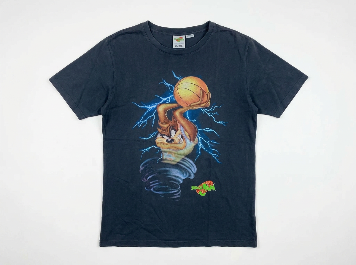 Size XS — Vintage Space Jam Taz Basketball Tee