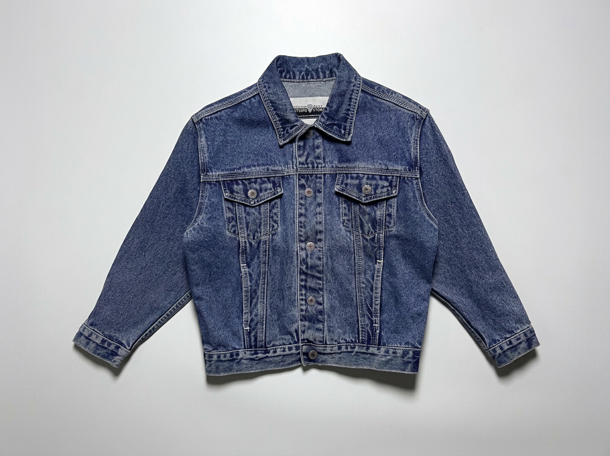 Size M — 1997 Warner Bros Looney Tunes Embroidered Denim Jacket