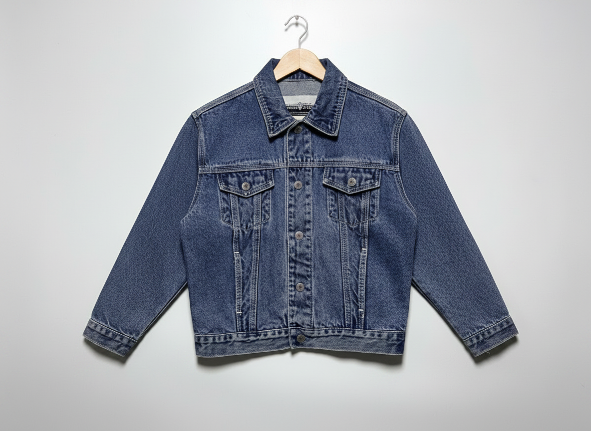 Size M — 1997 Warner Bros Looney Tunes Embroidered Denim Jacket