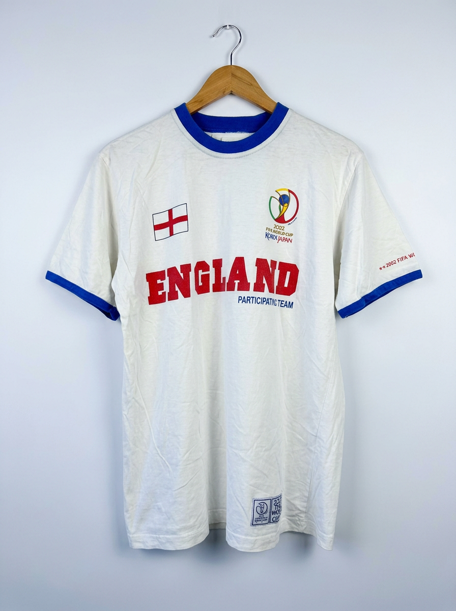 Size L — Official 2002 FIFA World Cup Korea Japan England Participant Team T-Shirt